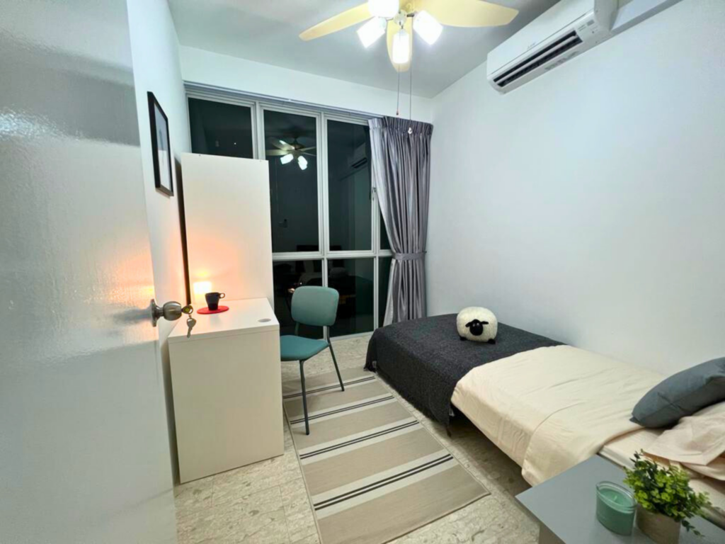Fully Furnished and Affordable Common Room for Rent near Tampines East MRT, the Eden Condo - Great Location and Amenities